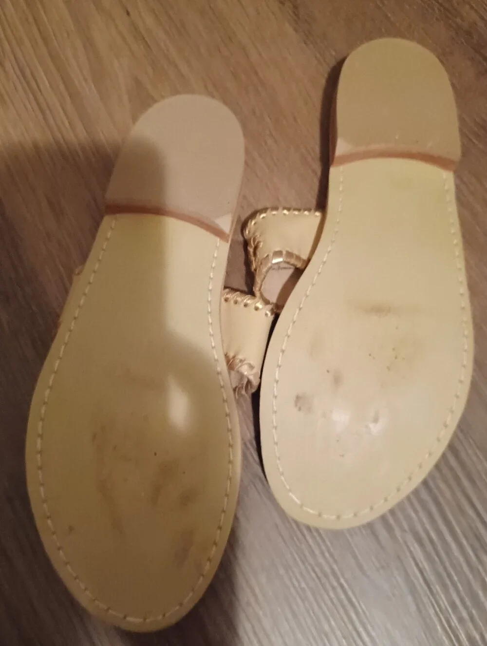 << Jack Rogers Yellow Floral Medallion Leather Sandals Size 6m